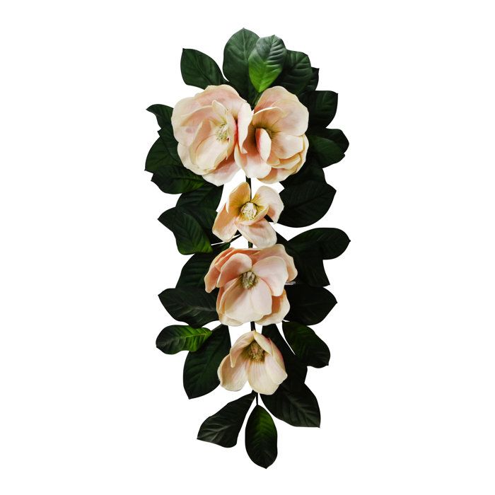 Primrue 30'' in. Faux Magnolia Garland & Reviews Wayfair